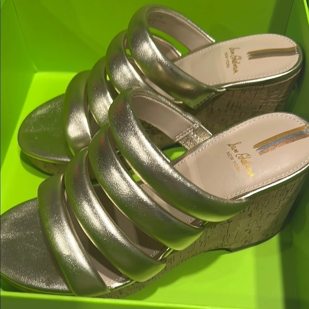 Sam Edelman Yuki EM Platform Sandals – Gold Metallic – Size 6 M – BNIB‎
